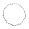 Sterling Silver Lucky in Love Bracelet with Diamond Accent - 7