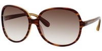 Marc by Marc Jacobs Women's MMJ 248/S Rectangle Sunglasses, Havana/Brown