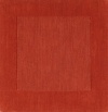 Area Rug 3x5 Rectangle Solid/Striped Red Orange Color - Surya Mystique Rug from RugPal