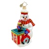 A jolly snowman peddles sweet ice cream cones in this festive holiday ornament.