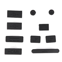 HDE® Black Port Dust Plugs for Macbook Pro Retina Display