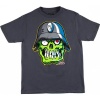 Metal Mulisha Bonehead Youth Boys Short-Sleeve Sportswear T-Shirt/Tee - Charcoal / Small