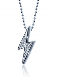 Alex Woo Little Rock Star White Lightening Bolt Pendant Necklace