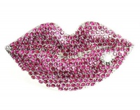 Betsey Johnson Jewelry FILM NOIR Glitter Lips Ring