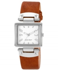 Don't miss a second of the weekend with this precise and chic casual watch from Nine West.