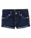 Add a little detail. Thick stitching on these Levi's shorts give her standout denim style. (Clearance)