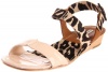 Diane von Furstenberg Women's Janee Sandal,Pumice Patent Leopard,6.5 M US