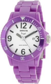 Invicta Women's 1216 Angel White Dial Purple Plastic Watch