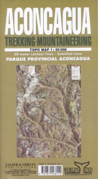 Aconcagua Map: Trekking & Mountaineering (Spanish Edition)