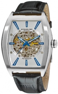 Stuhrling Original Men's 182C3.33152 Leisure Millennia Master Automatic Skeleton Silver Tone Watch Set