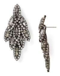 Elizabeth Cole Bacall Swarovski Crystal Earrings