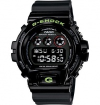 Casio #DW6900SN-1 Men's Classic Black Mirror Metallic Chronograph Alarm G Shock Watch