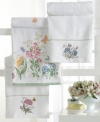 Elegant yet whimsical, the Butterfly Meadow bath towels are woven with the grace and style you can expect from Lenox. Inspired by dinnerware, these towels have a design created by artist Louise LeLuyer.