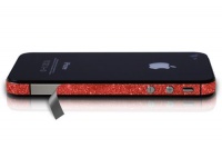 iPhone 4S Sparkling Glitter Vinyl Antenna Wrap for AT&T, Sprint, and Verizon - Ruby Red