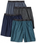 Hanes Men's 4 Pack Classics Woven Printed Boxers