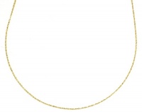 14k Yellow Gold Light Rope Chain Necklace, 20