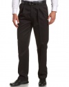 Savane Men's Pleated No-Iron Twill Pant