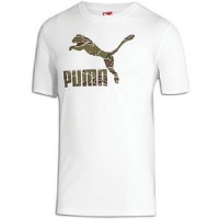 PUMA Men's Vintage Logo Graphic T-Shirt, White, Large