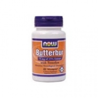 Now Foods Butterbur With Feverfew, 60 caps (Pack of 2)