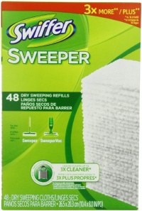 Swiffer Sweeper Dry Sweeping Cloth Refills, 48 Count