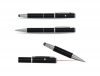 YooMee NEW 3-in-1 Black Fibermesh Capacitive Touchscreen Stylus with Laser Pointer and Ballpoint Pen for All Capacitive Touchscreen Devices Including Apple iPad 3, iPad 2, iPhone 5, iPhone 4S / 4, Nexus 7 & Samsung Galaxy S III / S3 with 1 Year Warranty (