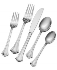 Set an elegant table every day with Wallace's Resplendence flatware. A fluid handle, scalloped tip and dressy sheen make this set your go-to for casual dining.