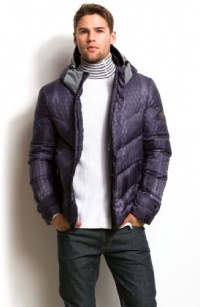 Armani Exchange Printed Down Puffer Coat