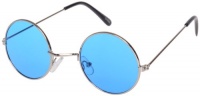 Lennon Style 60s Spectacles Color Lens Round Hippie Sunglasses