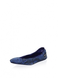 Ballasox by Corso Como Women's Prince Flat, Empire Blue Python, 6 M US