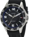 Tommy Hilfiger Men's 1790835 Sport Stainless Steel case and black silicon strap Watch