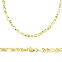 Solid 14k Yellow Gold Gucci Figarucci Chain Necklace 2.6mm 18