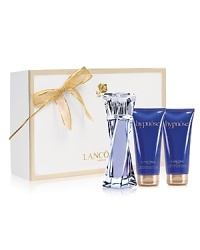 Hypnôse will draw you into a world of seduction with its captivating notes. It's a statement of sensuality whose notes are intimately blended. Passion flower, vanilla and warm vetiver are combined to create a deeply lingering and captivating scent collection. Gift set includes: Hypnôse Fragrance Spray 1.7 fl. oz., Hypnôse Body Lotion 3.4 fl. oz. and Hypnôse Shower Gel 3.4 fl. oz.