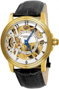 Stuhrling Original Men's 228.3335K2 Symphony Saturnalia Brumalia Mechanical Skeleton Gold Tone Watch