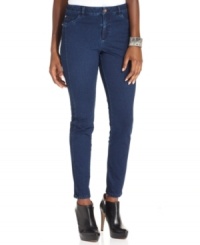 Style&co. Jeans' skinny denim features a classic cut that's a wardrobe must-have!