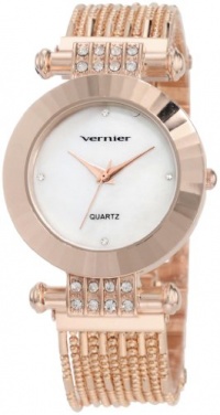 Vernier Women's VNR11072RG Multi Chain Bracelet Quartz Watch