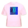 A Large Letter L in Navy on a Aqua and Blue Background From Chain Link and Sky - Toddler Light-Pink-T-Shirt (4T)