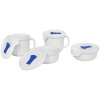 CorningWare French White Pop-Ins 8-Piece Round Bake and Serve Set