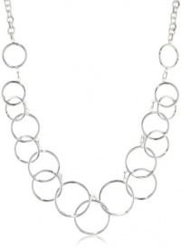 Nine West Classics Silver-Tone Multi-Circle Bib Necklace