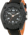 Sprout Men's ST3004BKBKOB Eco-Friendly Black Organic Cotton Strap Watch