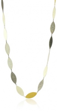 GURHAN Willow Long Sterling Silver Necklace With Gold Accents, 39.4