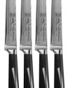 Ginsu Hanaita Series 33 Layer Japanese VG-1 Core Damascus Stainless Steel Set of Four 5-InchSteak Knives  5901