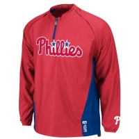 MLB Philadelphia Phillies Long Sleeve Lightweight 1/4 Zip Gamer Jacket Men's