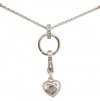 Juicy Couture Chain Charm Catcher Necklace Silver