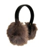 Surell Accessories Toscana Sheepskin Earmuff on Velvet Band. One Size. Brown.