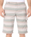 Set yourself apart.  Step outside of the box with these casual striped shorts from Buffalo David Bitton.