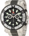 Swiss Military Calibre Men's 06-5H1-04-007 Hawk Chronograph Black Textured Dial Steel Bracelet Watch