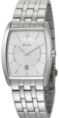 Bulova Men's 96B121 Silver Dial Bracelet Watch