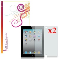 rooCASE 2-Pack Anti-Glare Screen Protector for Apple iPad 2 / iPad 3 / The new iPad