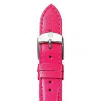 Michele Woman's Bright Pink 18 mm Patent Leather Watch Strap