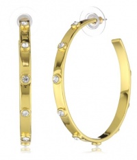 Vince Camuto Chevron Cut Out Hoop Earrings